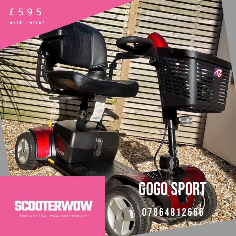 ✅ FREE DELIVERY ✅ Pride GoGo Sport Portable Mobility Scooter 