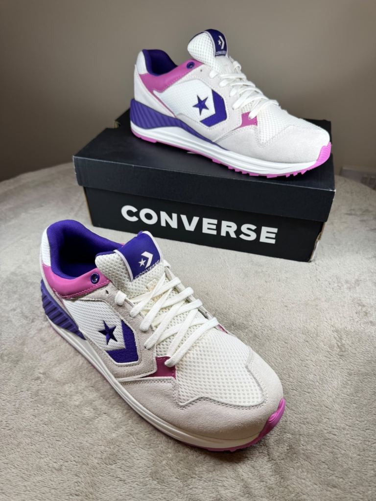 Converse Run Star Motion CX Trainers - White/Purple/Pink, New