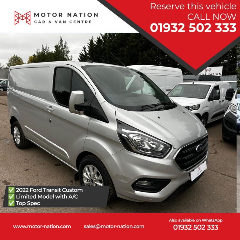 2022 Ford Transit Custom 2.0 280 EcoBlue Limited Panel Van 5dr Diesel Manual L1 H1 Euro 6 (s/s) (...