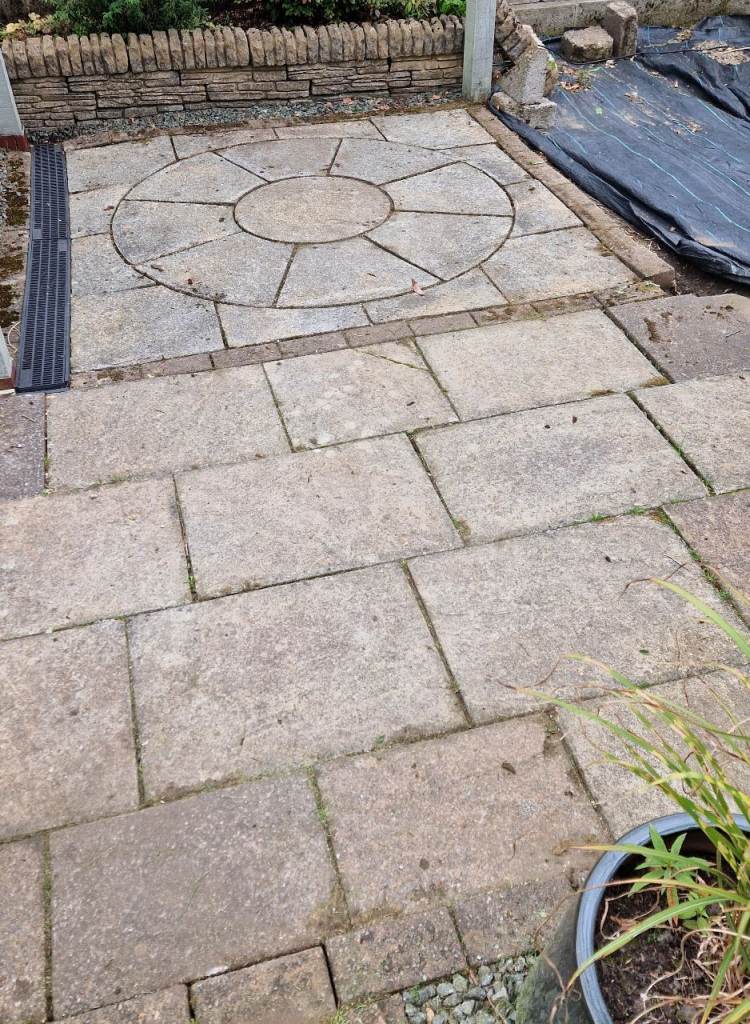 1.8m sq Stone circle/Square Off kit + additional slab area (3m×1.6m) if wanted.