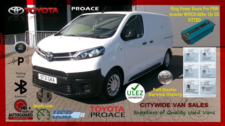 2021 Toyota ProAce 1.5D 120ps Icon Tailgate Van PANEL VAN Diesel Manual