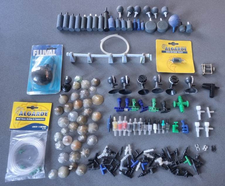 Aquarium air pump fittings