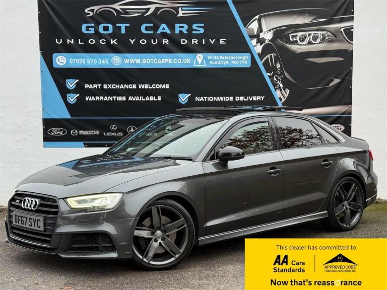 2018 Audi S3 2.0 TFSI Black Edition S Tronic quattro Euro 6 (s/s) 4dr SALOON Petrol Automatic
