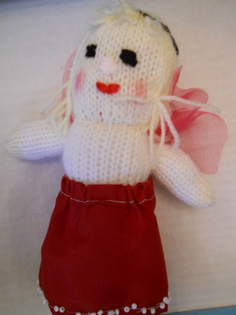 Hand Knitted Christmas Angel Christmas Tree Topper Decoration