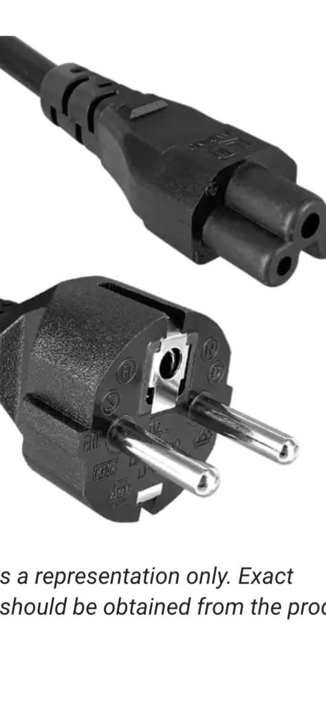 Power Cord Black Cable 1.8m European Standard