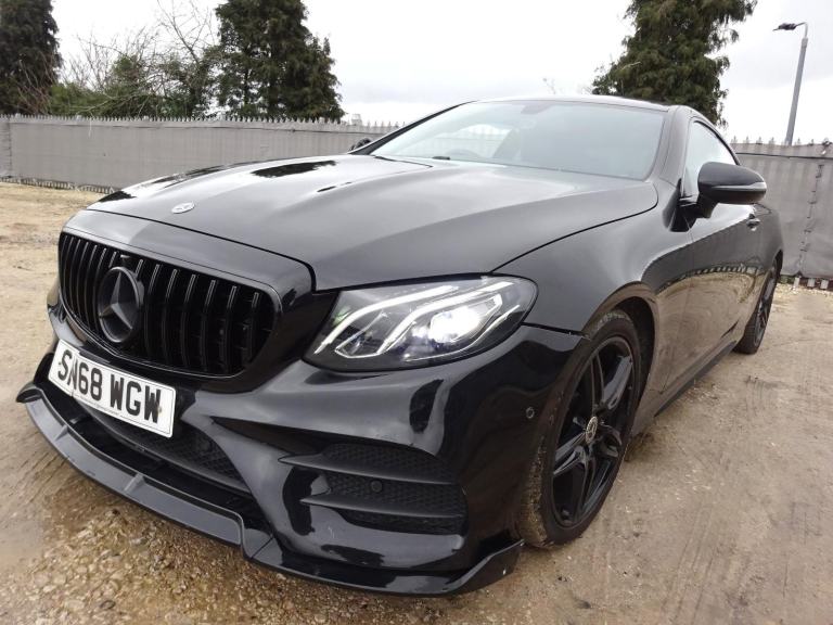 2018 68 REG MERCEDES BENZ E CLASS E220 D AMG LINE AUTO COUPE DAMAGED SALVAGE