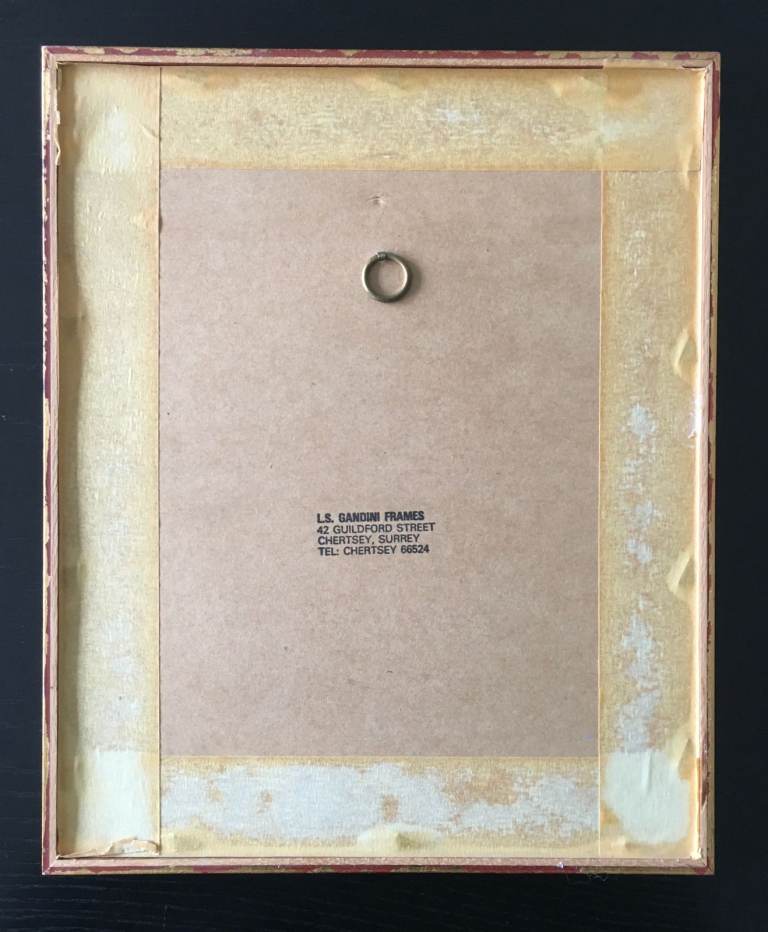 White Swans, Flowers and Birds in a Autumn Setting : Vintage Framed Print