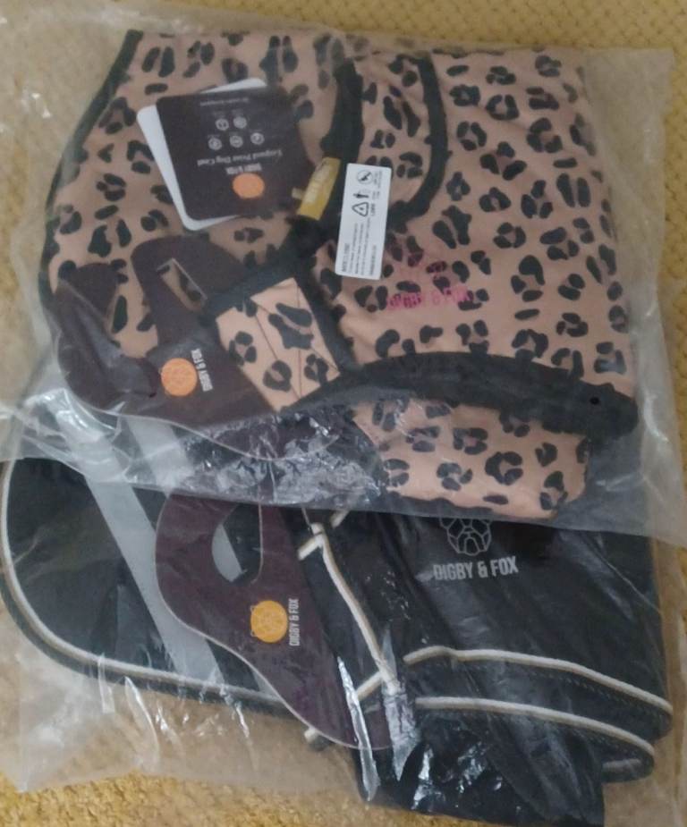 Digby and Fox dog coats 