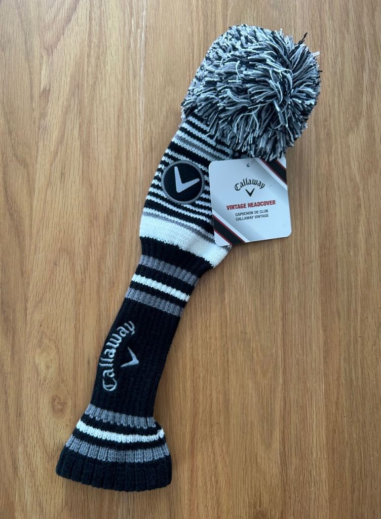 *BRAND NEW* CALLAWAY Vintage range FAIRWAY WOOD Pom Pom HEADCOVER.
