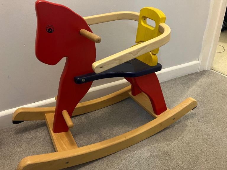image for Wooden rocking horse 