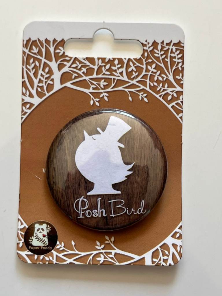 POSH BIRD PIN BADGE BY PAPER TIGER