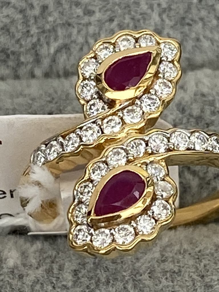 New Ruby & Moissanite ring 