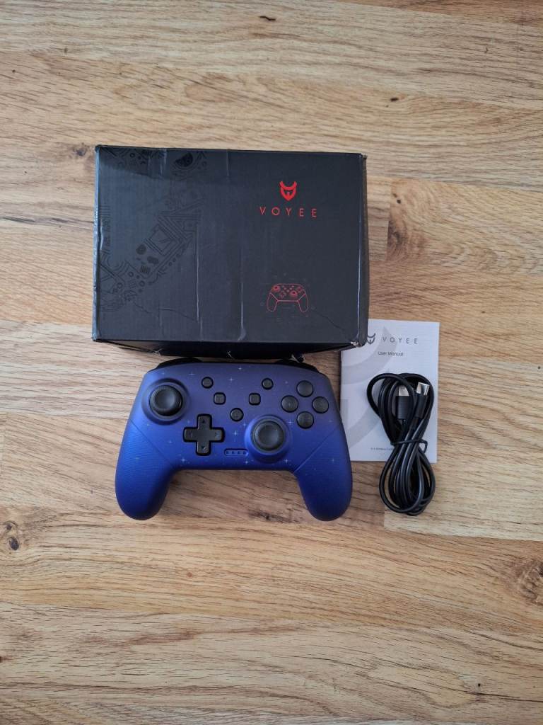 VOYEE Wireless Controller for PC/Switch – Blue, As Good As New