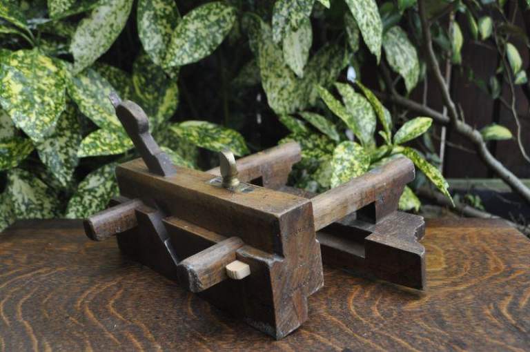 Vintage wooden plough plane