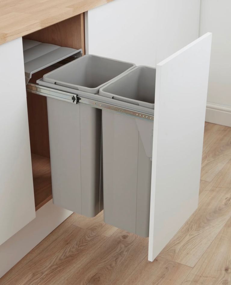Fitted recycling bins