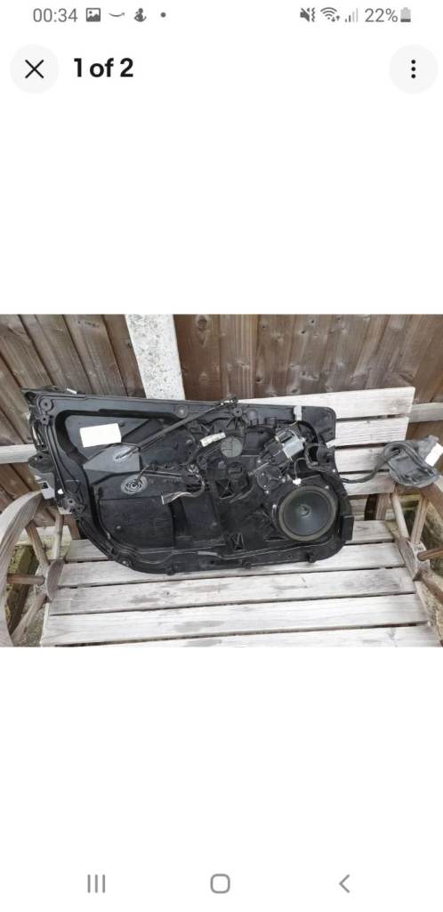 2009 Ford Fiesta passenger side door pad withelectric window regulator 