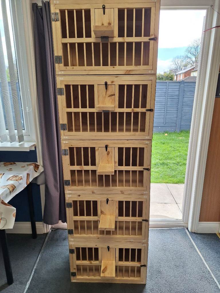 Pigeon nest boxes. 