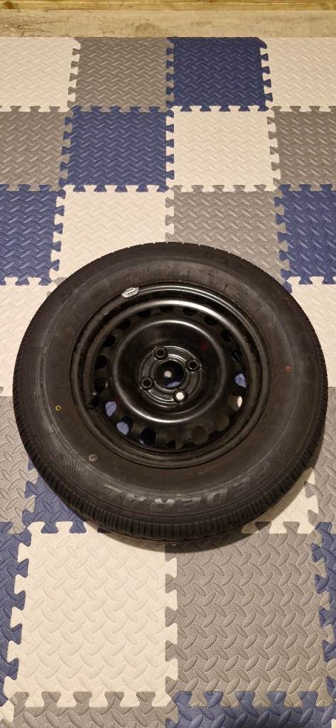 Vauxhall Corsa 1.0 ecoflex 2011 full size spare wheel with nearly new tyre 185/75/14