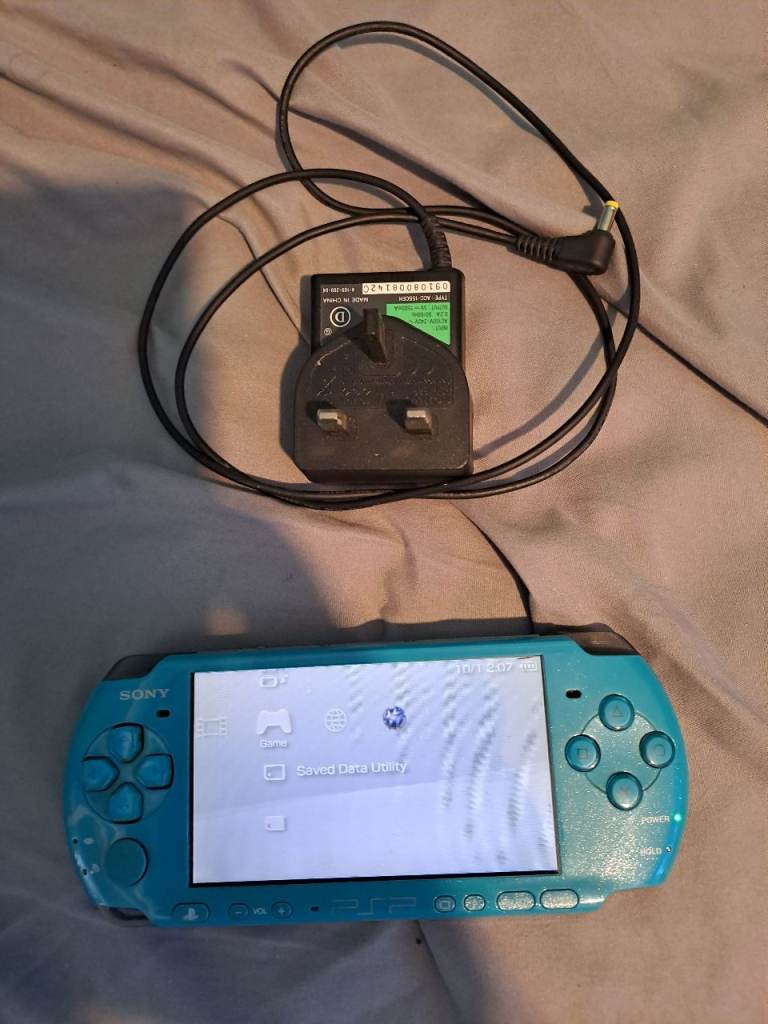 Sony psp slim+lite 3000 turquoise green