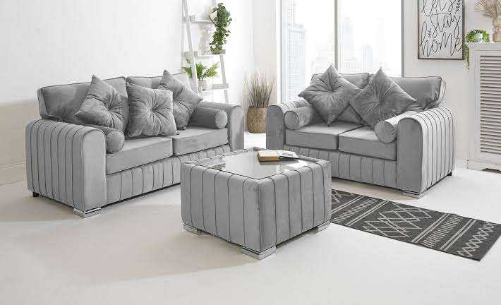 BRAND NEW Lily 3+2 Seater Sofa Set Light Grey Color TODAY DELIVERY Order Now Cash On Delivery 🚛🚚