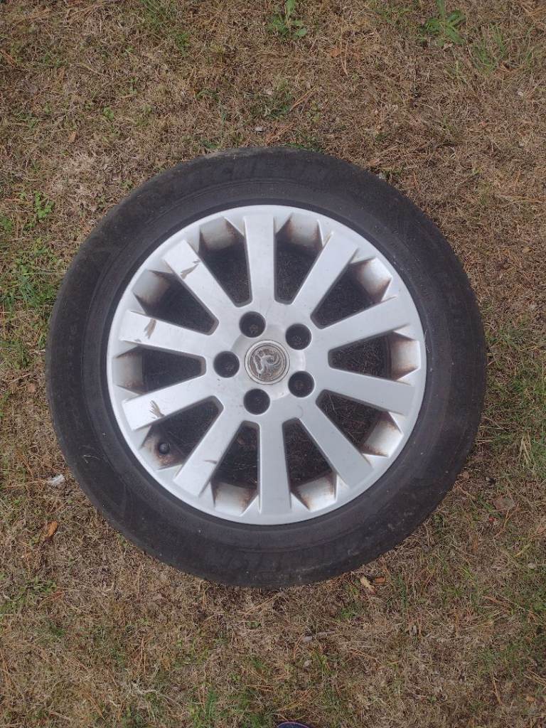 Genuine GM Vauxhall 5 Stud Zafira Alloy Wheel 10 Spoke 16 Inch 6Jx16H2 With Tyre