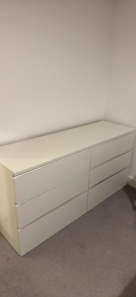 IKEA MALM 6 Drawer Chest of Drawers