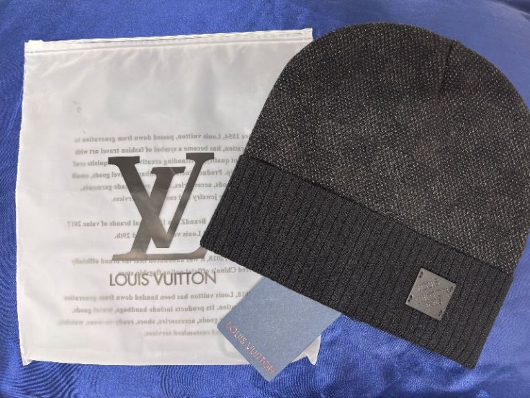 Black Louis Vuitton Beanie