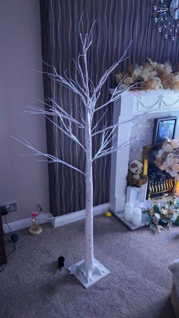 5ft Pre-Lit Twig Christmas Tree with 88 Warm White LEDs
