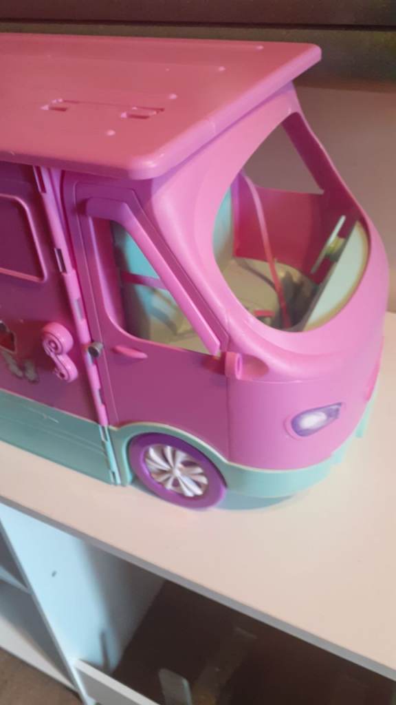 Sparkle Girls Pink Doll Camper Van