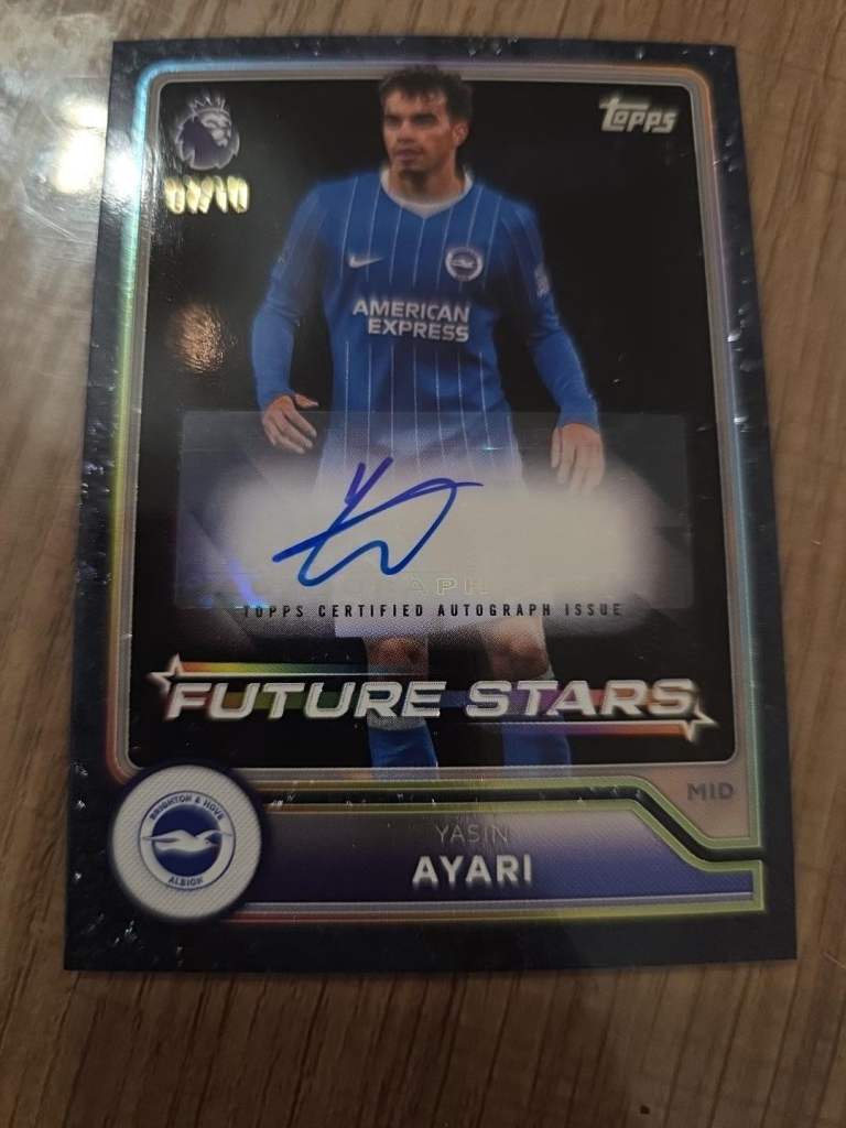 Topps Flagship Premier League 2026/27 Yasin Ayari FSA-YA Auto 07/10
