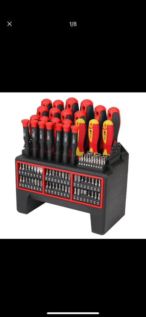 Forge Steel  Mixed Angle Screwdriver Set 112 Pieces