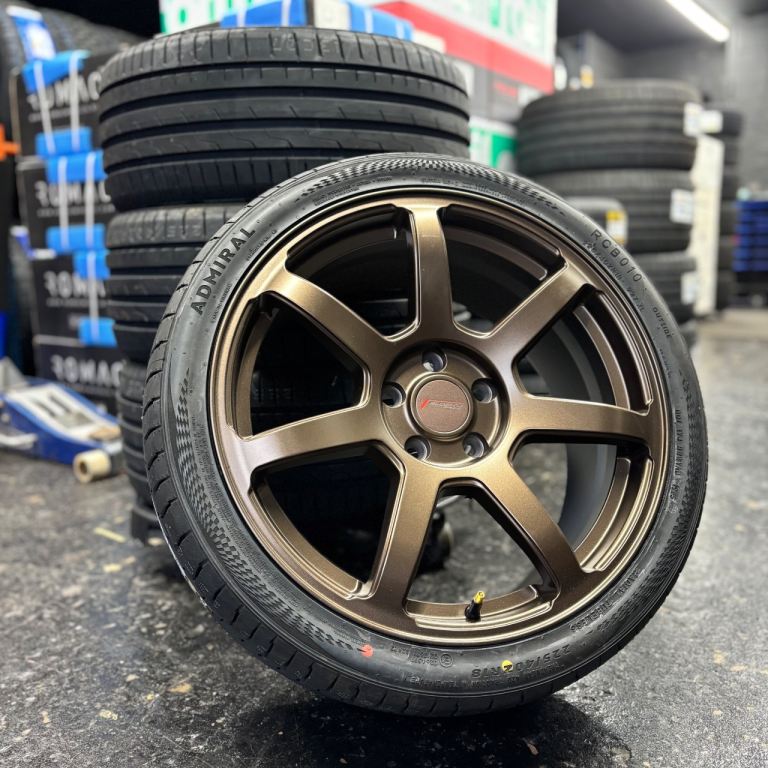 18” 5x112 225/40/18 Alloys New Bronze Wheels Tyres VW Audi Mercedes Seat Skoda