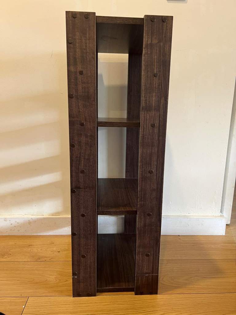 Move Out Sale : Dark Walnut Open Shelving Unit