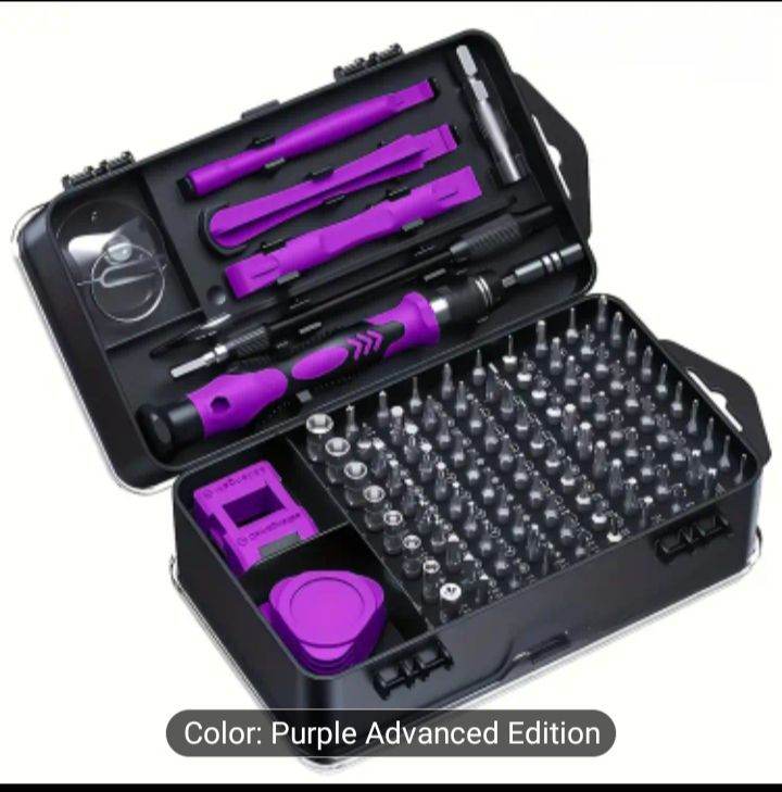 Purple Advanced Precision Screwdriver Repair Kit.