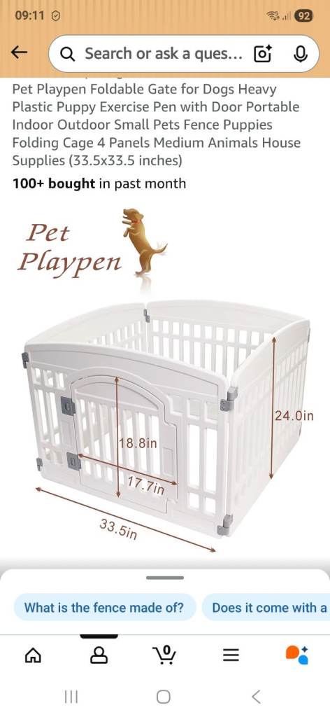 Puppy pen