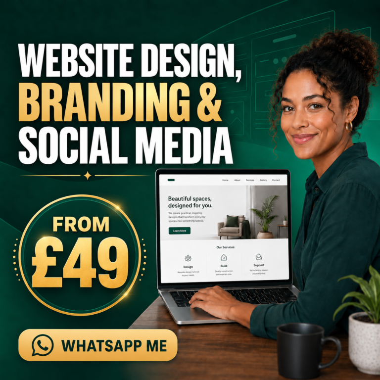 From £49 - Website Design, Branding & Social Media | Web Designer Developer SEO Ads