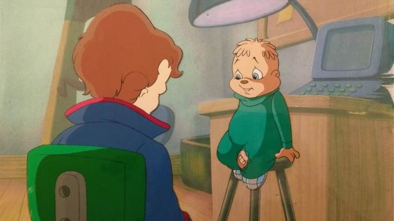 Original Production Multilayer Cel of the famous cartoon ALVIN AND THE CHIPMUNK from the Studios