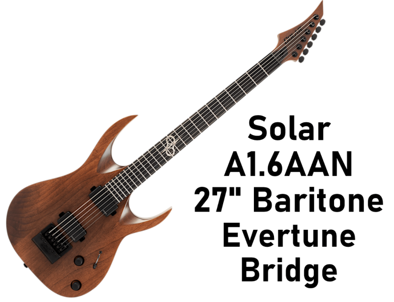 Solar Guitars A1.6AAN-27 (Aged Natural Matte) baritone 6‐string