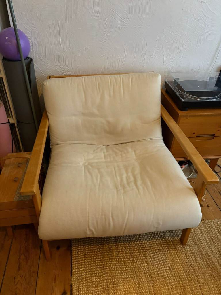 Futon Company - Haiku - Single Seater Birch Sofa Bed