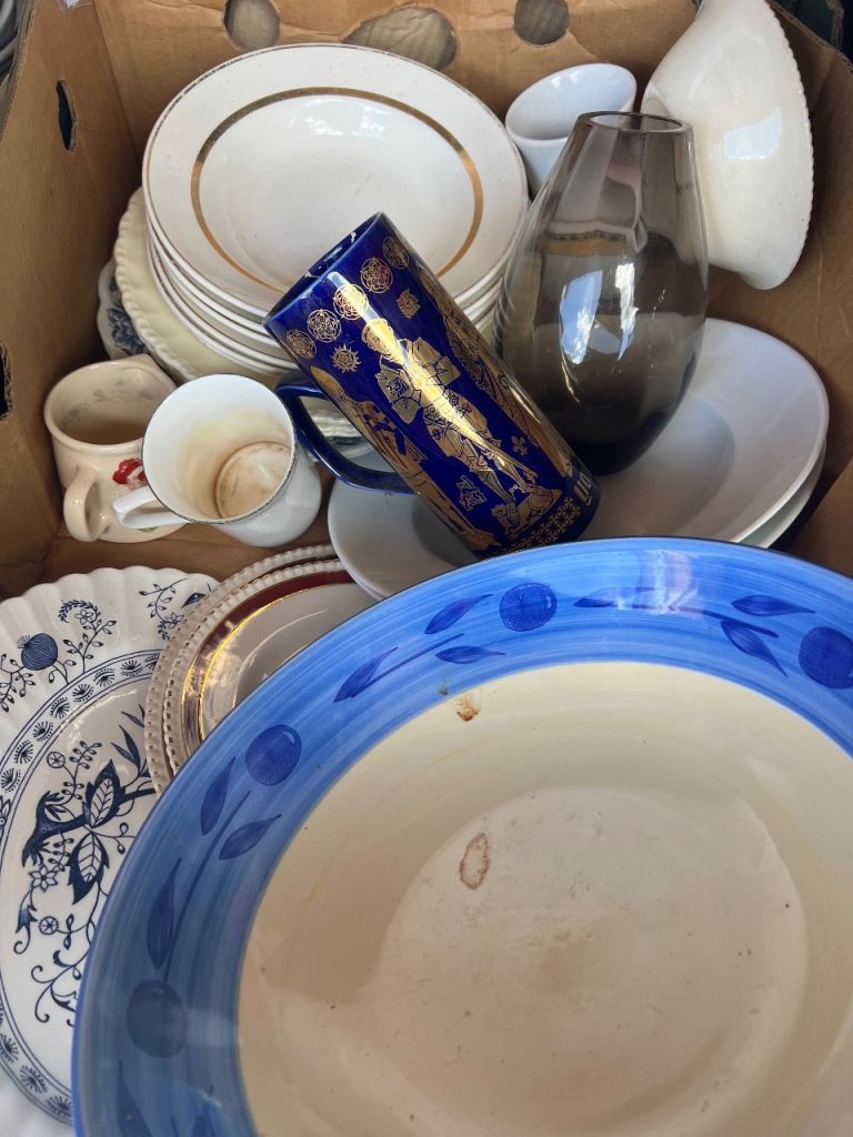 Ceramics for car boot sale 