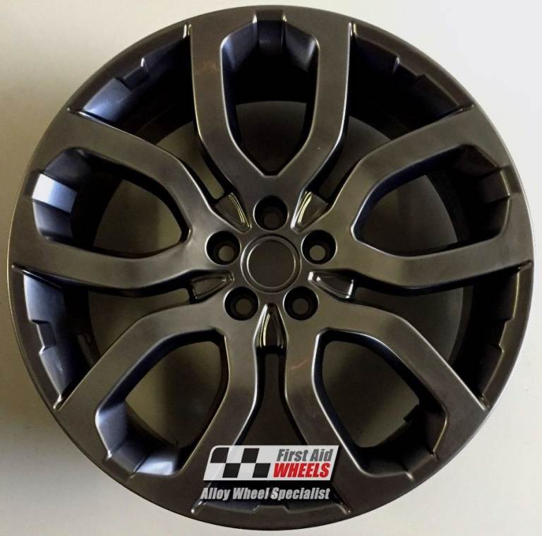 R469BC Swap RANGE ROVER SPORT 4x 22'' GENUINE STYLE 5004 BLACK CHROME ALLOY WHEELS