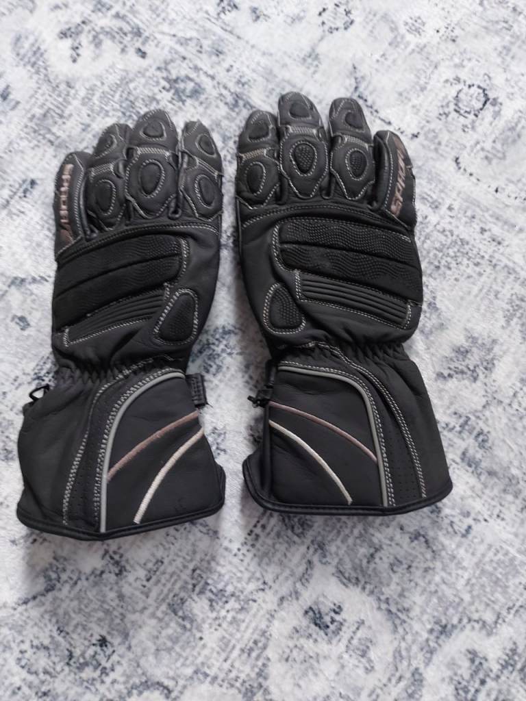  Leather Motorcycle gloves Size 2XL.
