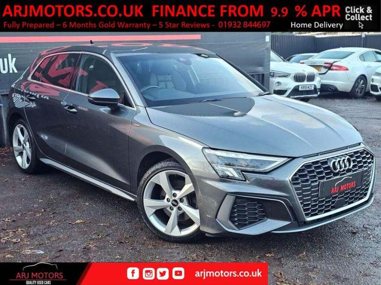 2021 Audi A3 1.4 TFSIe 40 S line Sportback S Tronic Euro 6 (s/s) 5dr 13kWh HATCHBACK Petrol/Elect...