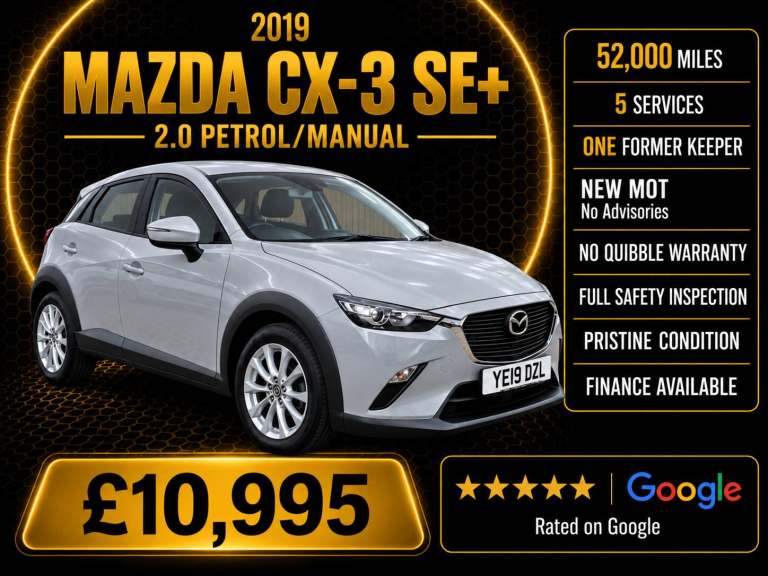 2019 Mazda CX-3 2.0 SE Nav + 5dr HATCHBACK Petrol Manual