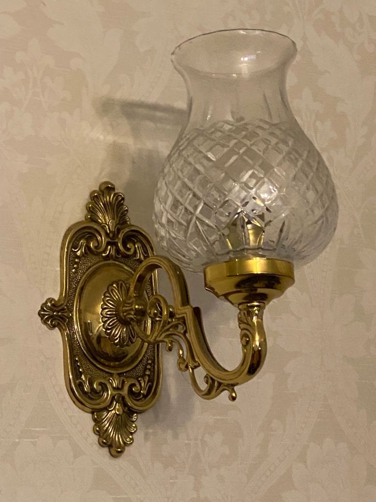 2 x Chandalier/Lights with matching wall lights