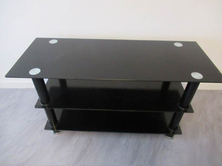 *** FREE ***   Glass/Chrome TV Shelving Unit 