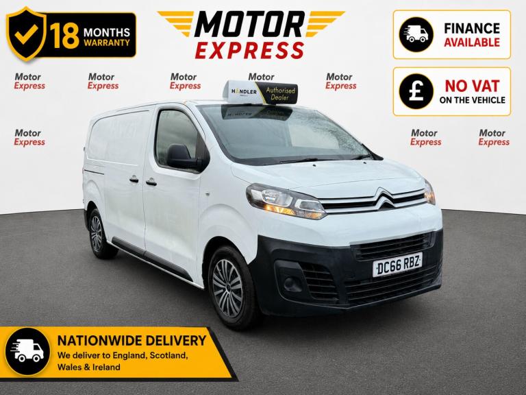 2016 Citroen Dispatch 1000 1.6 BlueHDi 115 Van Enterprise PANEL VAN Diesel Manual