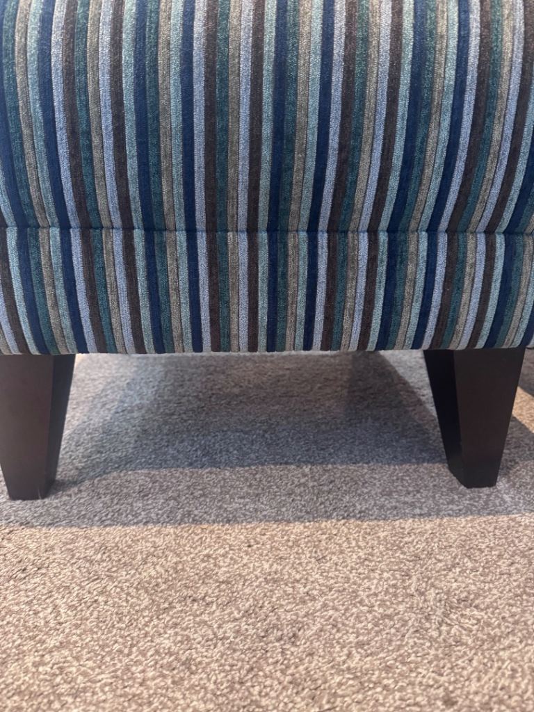 Accent chair and footstool