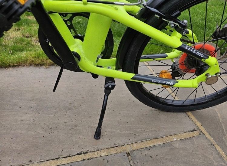 B'Twin Tilt 500 Folding Bike – Green, Good Condition