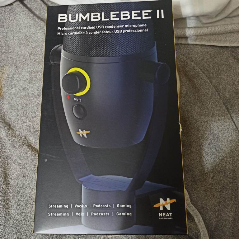 NEAT Bumblebee II - Gaming microphone - Black, new
